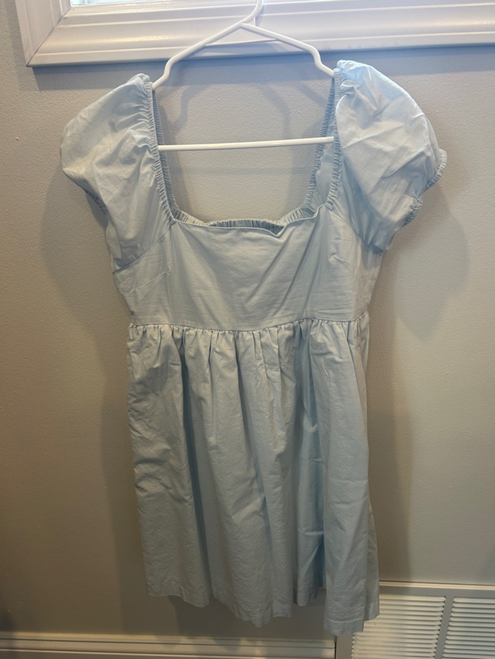 Abound Light Blue Puff Sleeve Mini Dress